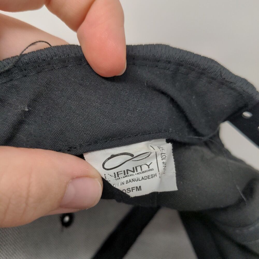 Infinity Snapback Hat Gray Osfm Solid Adjustable … - image 7
